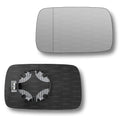 Replacement Wing Mirror Glass Left for BMW 3 Series 1982-2000 Clip-On Passenger Near Side N/S Heated with Blind Spot