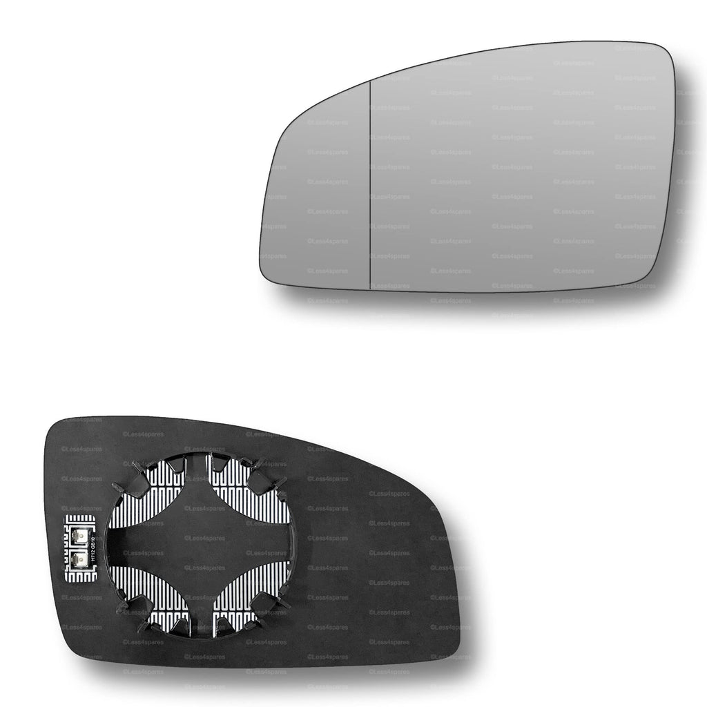 Replacement Wing Mirror Glass Left for Renault Espace 2003-2009 Clip-On Passenger Near Side N/S Heated with Blind Spot