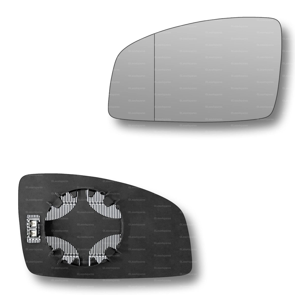 Replacement Wing Mirror Glass Left for Renault Espace 2003-2009 Clip-On Passenger Near Side N/S Heated with Blind Spot