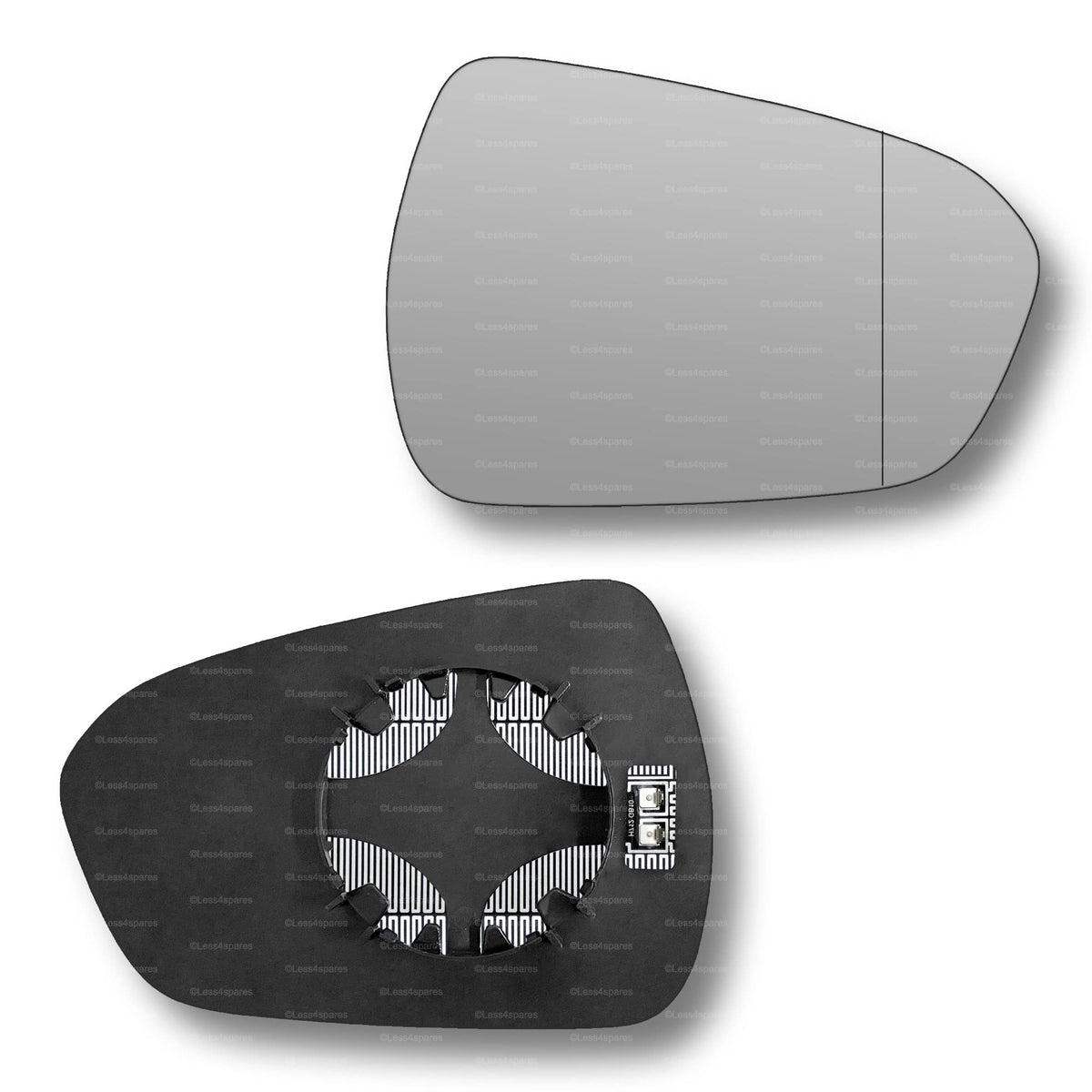 Replacement Wing Mirror Glass Right for Ford Mondeo 2014-2022 Clip-On Driver Off side Heated with Blind Spot