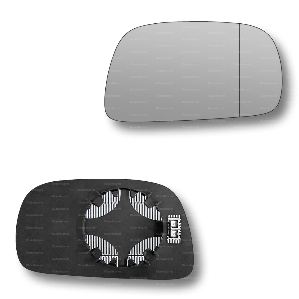 Replacement Wing Mirror Glass Right for Vauxhall Agila 2000-2007 Clip-On Driver Off side Heated with Blind Spot