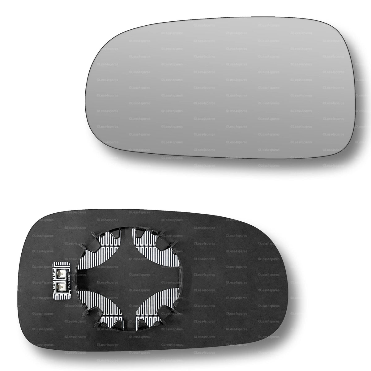 Replacement Wing Mirror Glass Left for Saab 9 3 2002-2010 Clip-On Passenger Near Side N/S Heated Convex