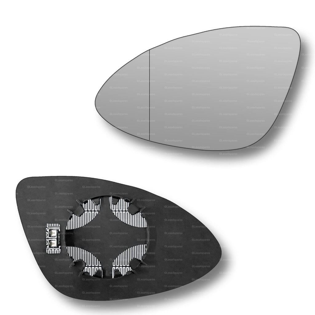 Replacement Wing Mirror Glass Left for Porsche Cayenne 2010-2018 Clip-On Passenger Near Side N/S Heated with Blind Spot