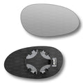 Replacement Wing Mirror Glass Right for Smart City Coupe, Fortwo, Roadster 1998-2007 Clip-On Driver Off side Heated Convex