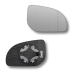 Replacement Wing Mirror Glass Right for Hyundai i20 2008-2012 Clip-On Driver Off side Heated with Blind Spot