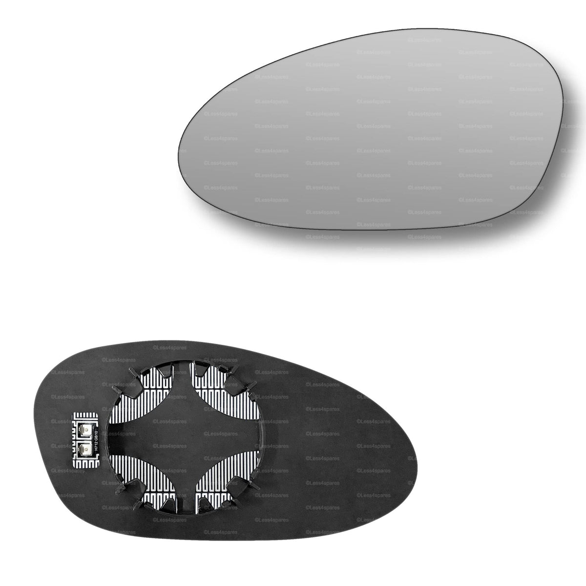 Replacement Wing Mirror Glass Left for BMW M3 2000-2006 Clip-On Passenger Near Side N/S Heated Convex