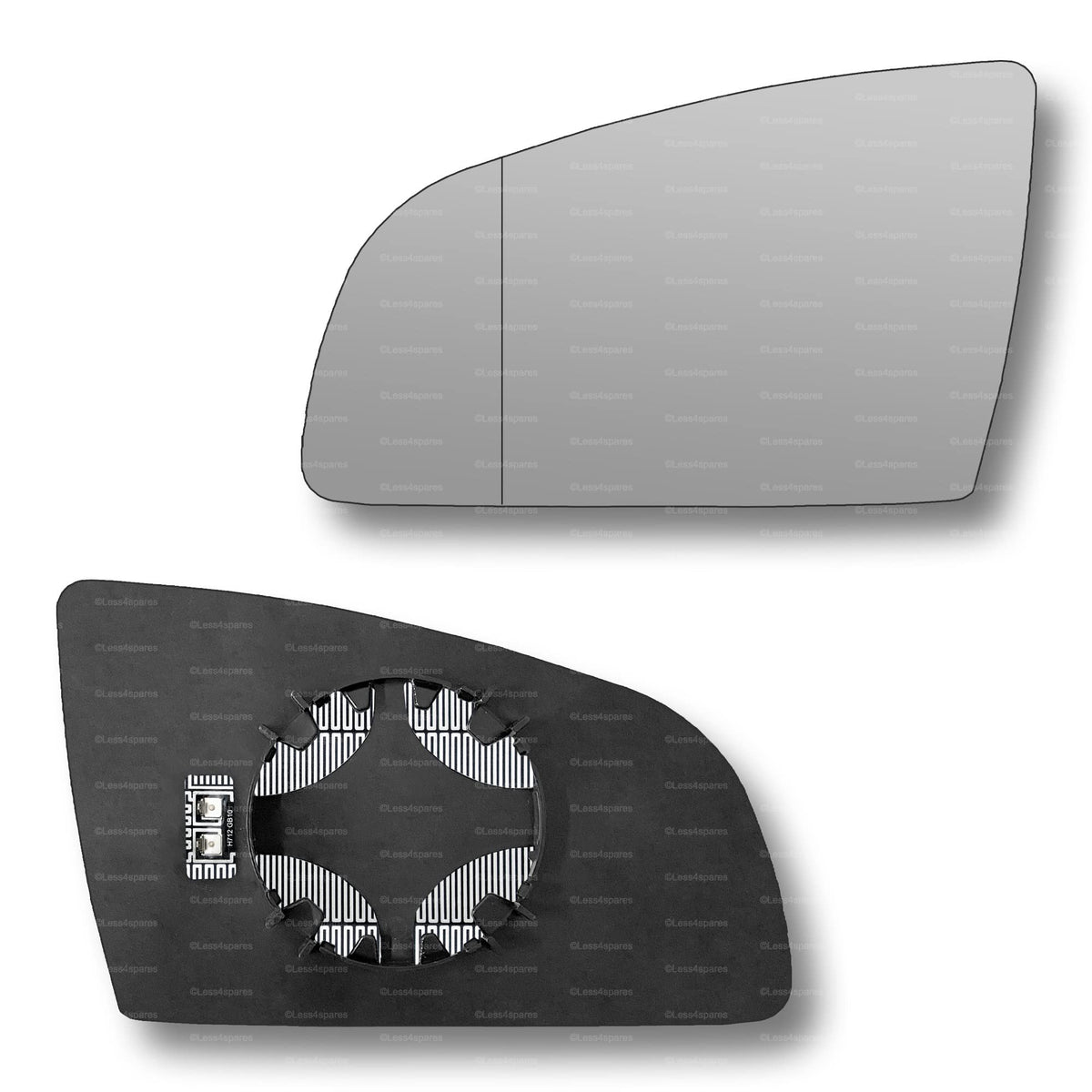 Replacement Wing Mirror Glass Left for Audi A4 2001-2008 Clip-On Passenger Near Side N/S Heated with Blind Spot