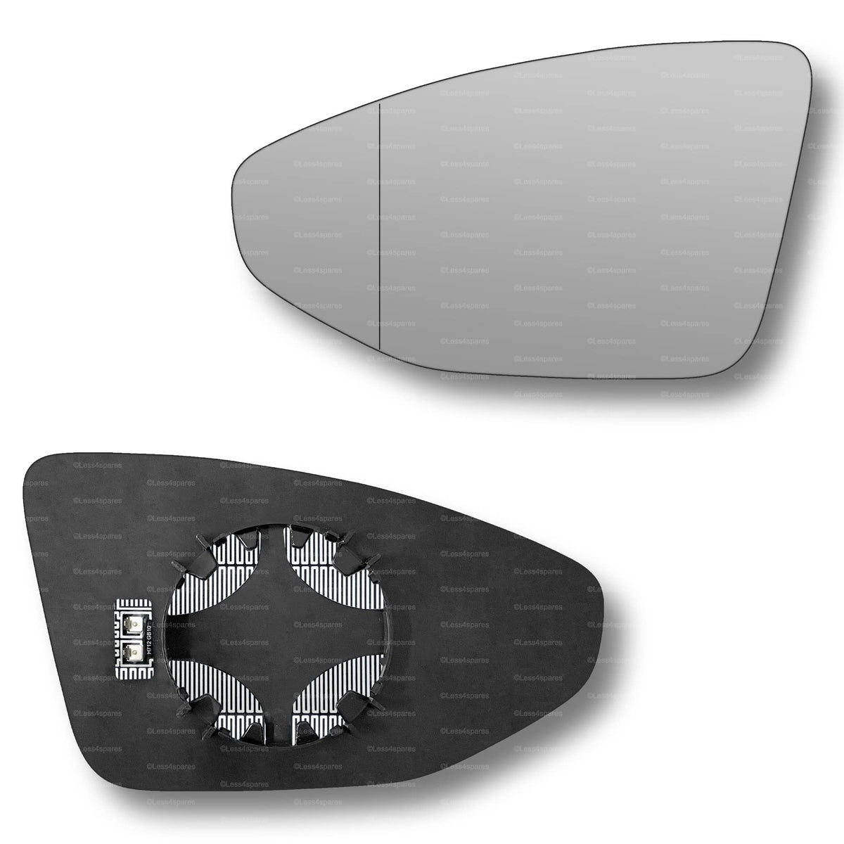 Replacement Wing Mirror Glass Left for Audi e-tron GT 2020-2022 Clip-On Passenger Near Side N/S Heated with Blind Spot