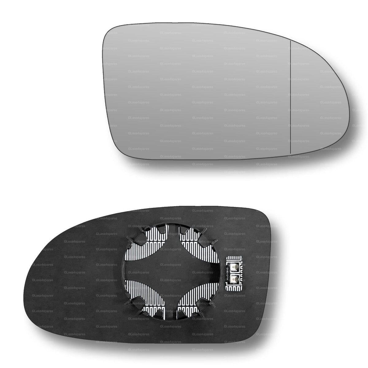 Replacement Wing Mirror Glass Right for Vauxhall Omega 1994-1999 Clip-On Driver Off side Heated with Blind Spot