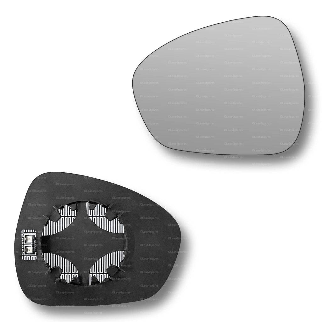 Replacement Wing Mirror Glass Left for Alfa Romeo Stelvio 2017-2022 Clip-On Passenger Near Side N/S Heated Convex