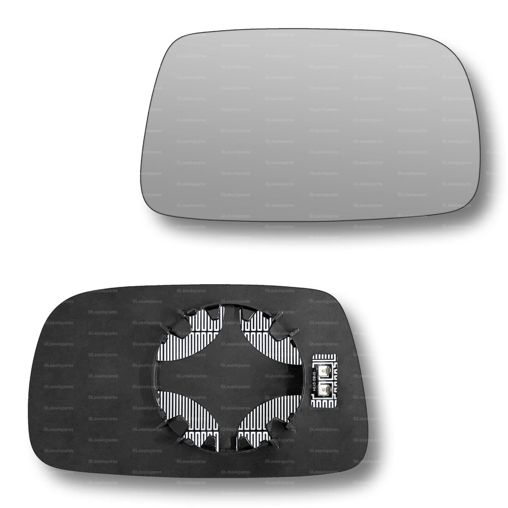 Replacement Wing Mirror Glass Right for Toyota Yaris 1999-2005 Clip-On Driver Off side Heated Convex