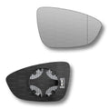 Replacement Wing Mirror Glass Right for VW Scirocco 2008-2017 Clip-On Driver Off side Heated with Blind Spot