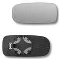 Replacement Wing Mirror Glass Left for Jaguar XK 1996-2005 Clip-On Passenger Near Side N/S Heated Convex