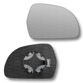 Replacement Wing Mirror Glass Right for Skoda Octavia 2009-2013 Clip-On Driver Off side Heated Convex