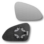 Replacement Wing Mirror Glass Right for Vauxhall Insignia 2008-2017 Clip-On Driver Off side Heated Convex