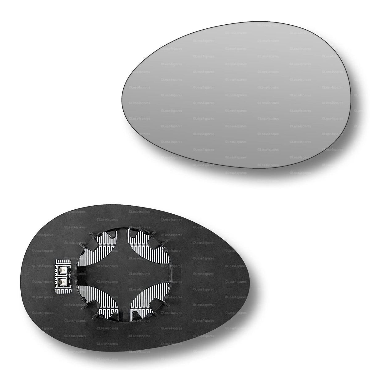 Replacement Wing Mirror Glass Right for Mini Convertible 2004-2007 Clip-On Driver Off side Convex