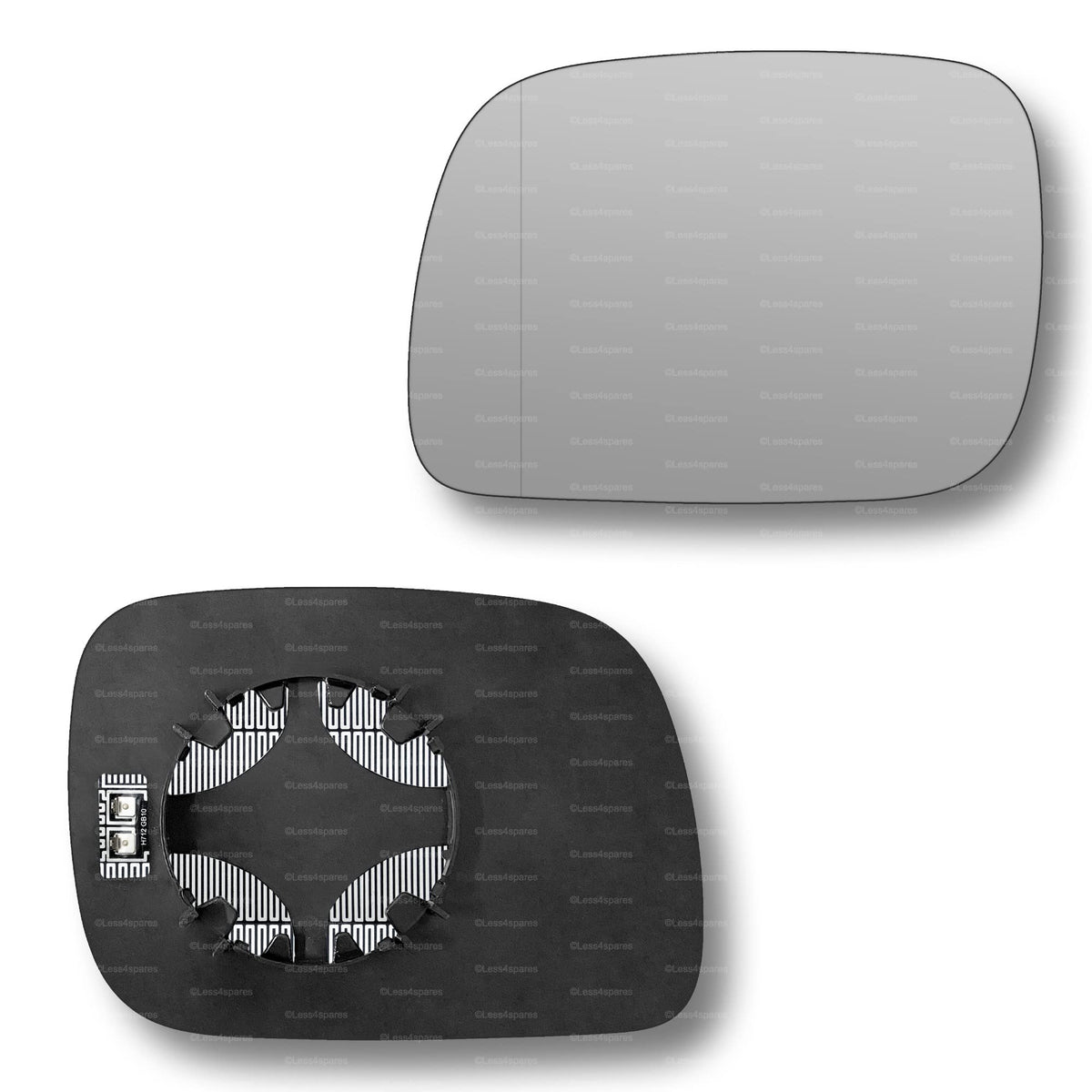 Replacement Wing Mirror Glass Left for VW Touareg 2002-2006 Clip-On Passenger Near Side N/S Heated with Blind Spot