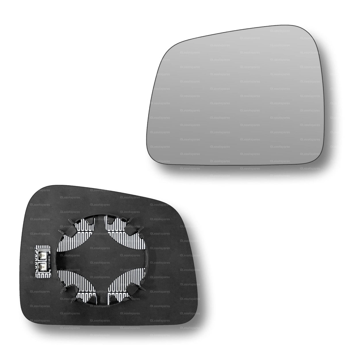 Replacement Wing Mirror Glass Left for Jeep Grand Cherokee 2011-2021 Clip-On Passenger Near Side N/S Heated Convex