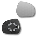 Replacement Wing Mirror Glass Right for Suzuki Splash 2008-2014 Clip-On Driver Off side Heated with Blind Spot