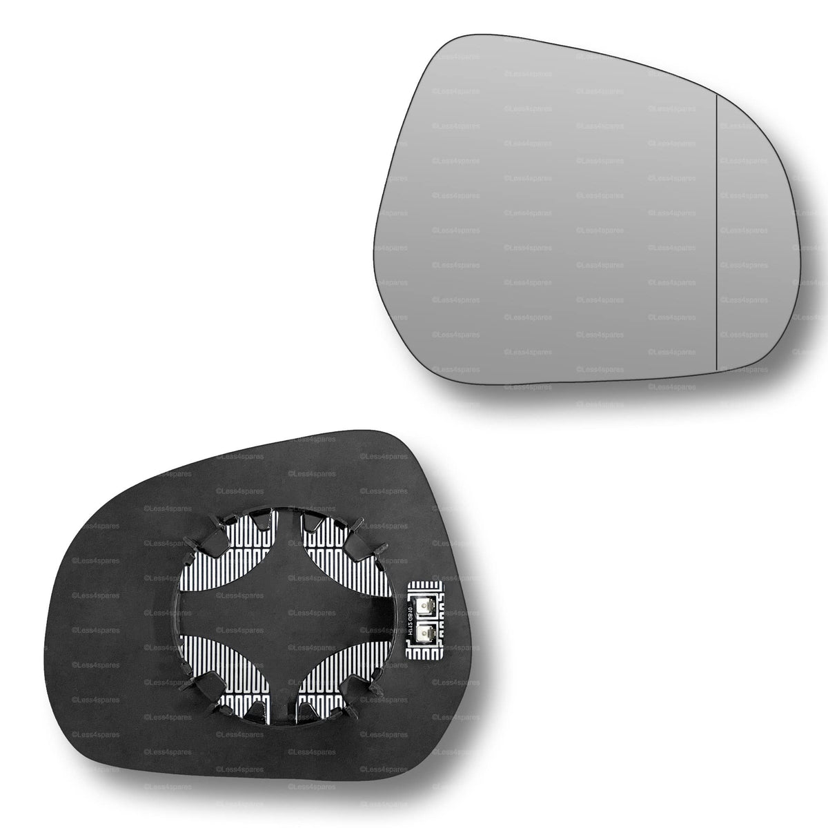 Replacement Wing Mirror Glass Right for Suzuki Splash 2008-2014 Clip-On Driver Off side Heated with Blind Spot