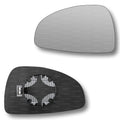 Replacement Wing Mirror Glass Left for Audi TT 2006-2014 Clip-On Passenger Near Side N/S Heated Convex