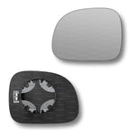 Replacement Wing Mirror Glass Left for Fiat Panda 2009-2022 Clip-On Passenger Near Side N/S Heated Convex