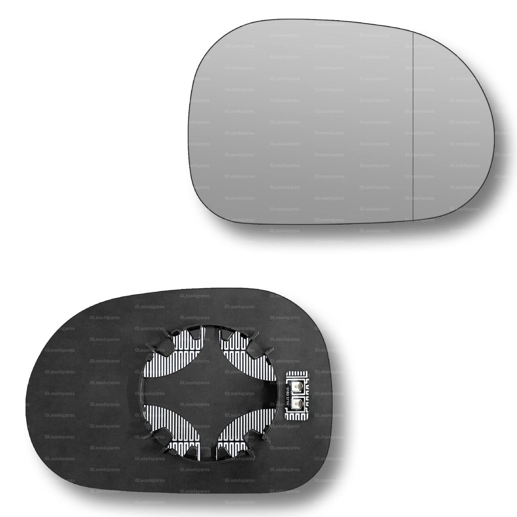 Replacement Wing Mirror Glass Right for Mercedes M-Class 1998-2001 Clip-On Driver Off side Heated with Blind Spot