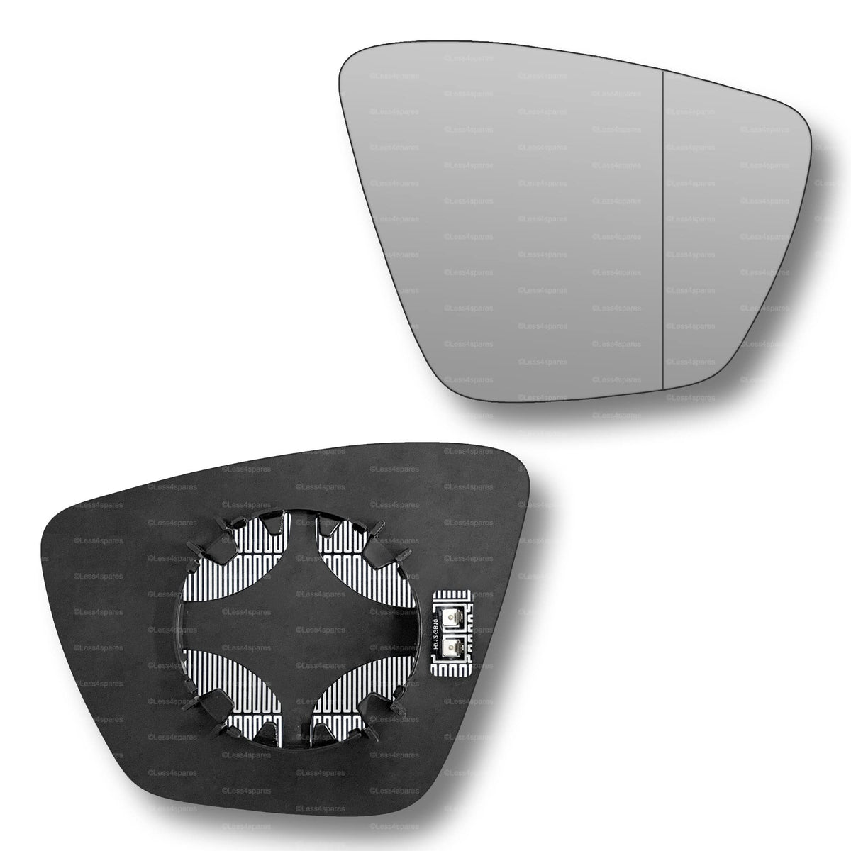 Replacement Wing Mirror Glass Right for Skoda Karoq 2017-2022 Clip-On Driver Off side Heated with Blind Spot
