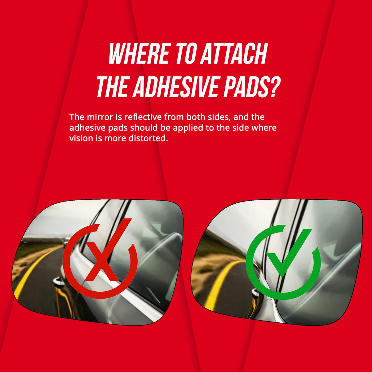 Wing Mirror Glass Left for Peugeot 2008 2013-2019 Stick-On Passenger Near Side Convex - image 4