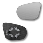 Replacement Wing Mirror Glass Left for Audi Q3 2018-2022 Clip-On Passenger Near Side N/S Heated Convex