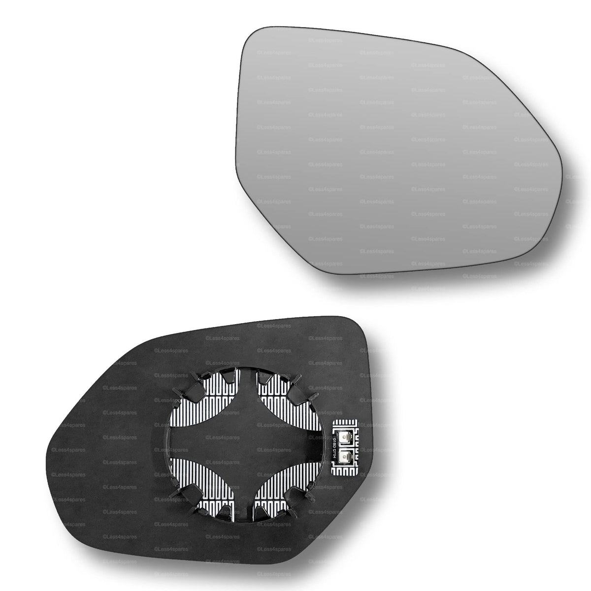 Replacement Wing Mirror Glass Right for Audi Q8 2019-2022 Clip-On Driver Off side Heated Convex