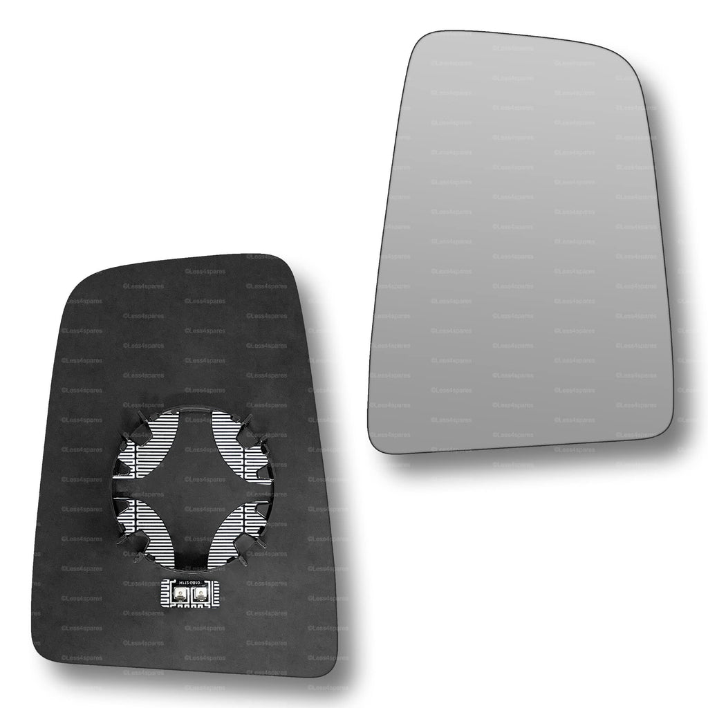 Replacement Wing Mirror Glass Right for Ford Transit 2014-2022 Clip-On Driver Off side Heated Convex
