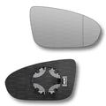 Replacement Wing Mirror Glass Right for Vauxhall Meriva 2010-2017 Clip-On Driver Off side Heated with Blind Spot