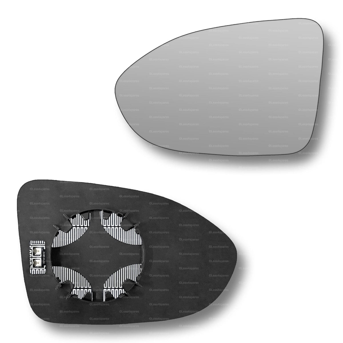 Replacement Wing Mirror Glass Left for VW Golf 2020-2022 Clip-On Passenger Near Side N/S Heated Convex