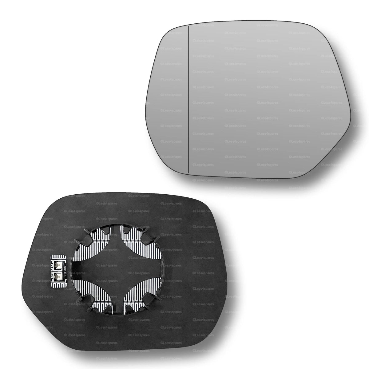 Replacement Wing Mirror Glass Left for Honda CR-V 2018-2022 Clip-On Passenger Near Side N/S Heated with Blind Spot