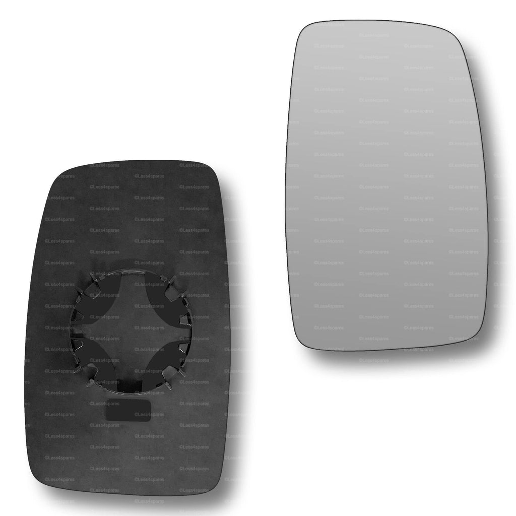 Replacement Wing Mirror Glass Right for Peugeot Expert 2007-2012 Clip-On Driver Off side Convex