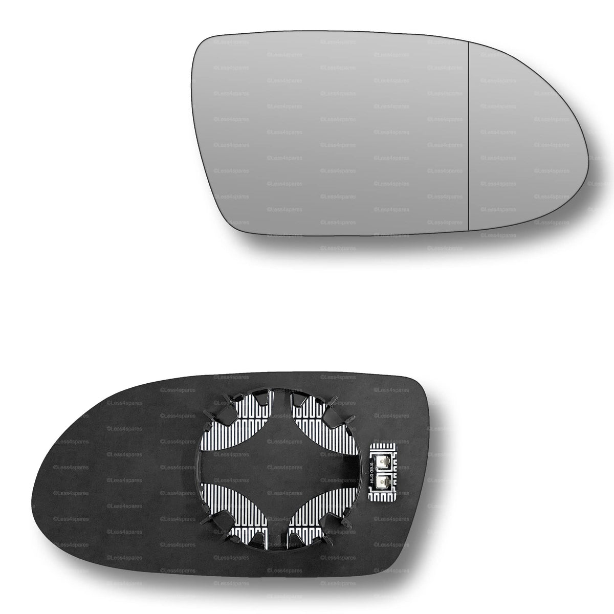 Replacement Wing Mirror Glass Right for Mercedes SL 2004-2008 Clip-On Driver Off side Heated with Blind Spot
