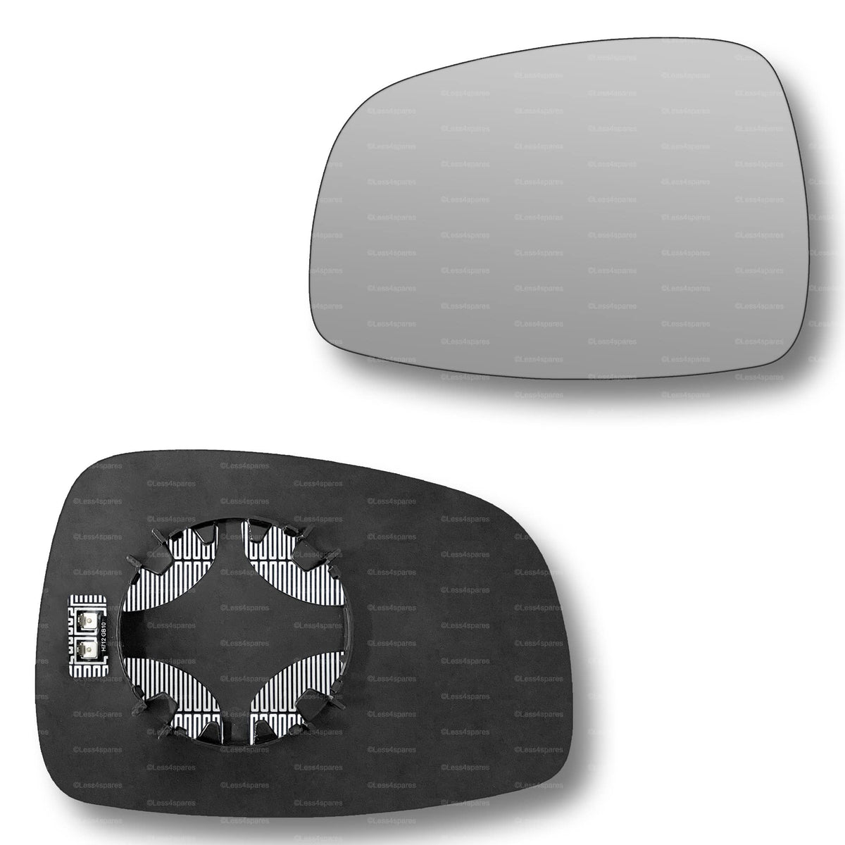 Replacement Wing Mirror Glass Left for Suzuki Swift 2005-2010 Clip-On Passenger Near Side N/S Heated Convex