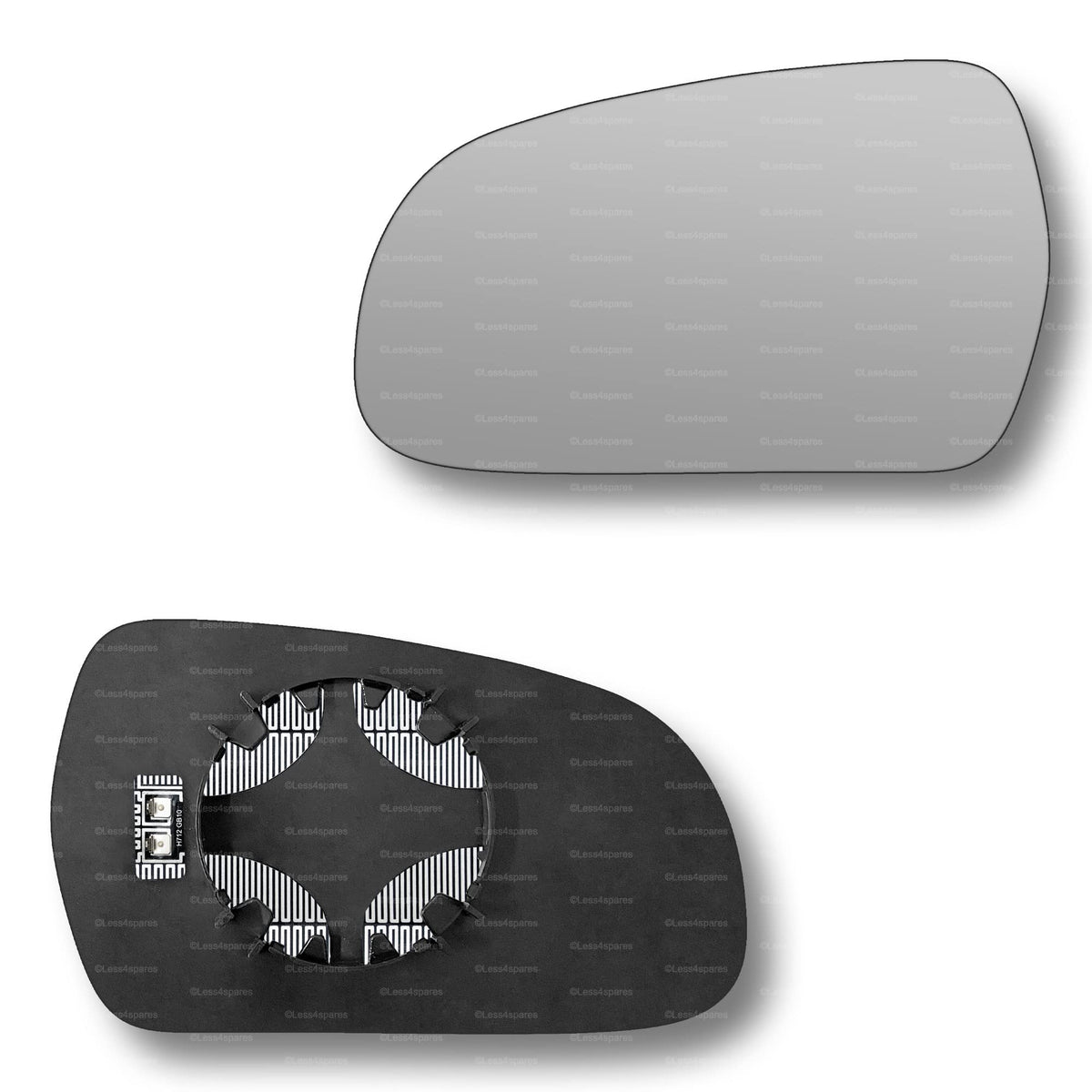 Replacement Wing Mirror Glass Left for Audi A5 2009-2016 Clip-On Passenger Near Side N/S Heated Convex