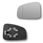 Replacement Wing Mirror Glass Left for Renault Fluence 2010-2016 Clip-On Passenger Near Side N/S Heated with Blind Spot