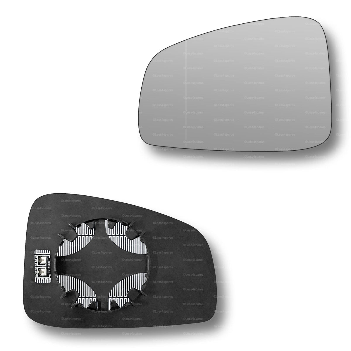 Replacement Wing Mirror Glass Left for Renault Fluence 2010-2016 Clip-On Passenger Near Side N/S Heated with Blind Spot