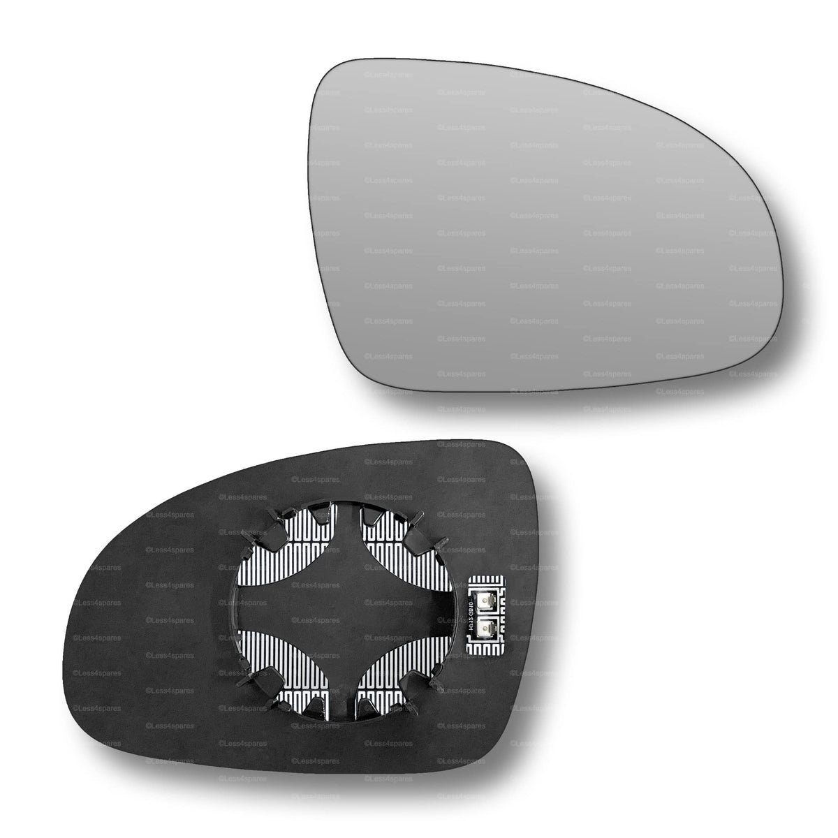 Replacement Wing Mirror Glass Right for Kia Sportage 2016-2021 Clip-On Driver Off side Heated Convex
