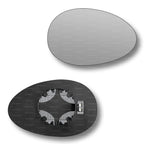 Replacement Wing Mirror Glass Left for Mini Hatchback 2001-2006 Clip-On Passenger Near Side N/S Heated Convex