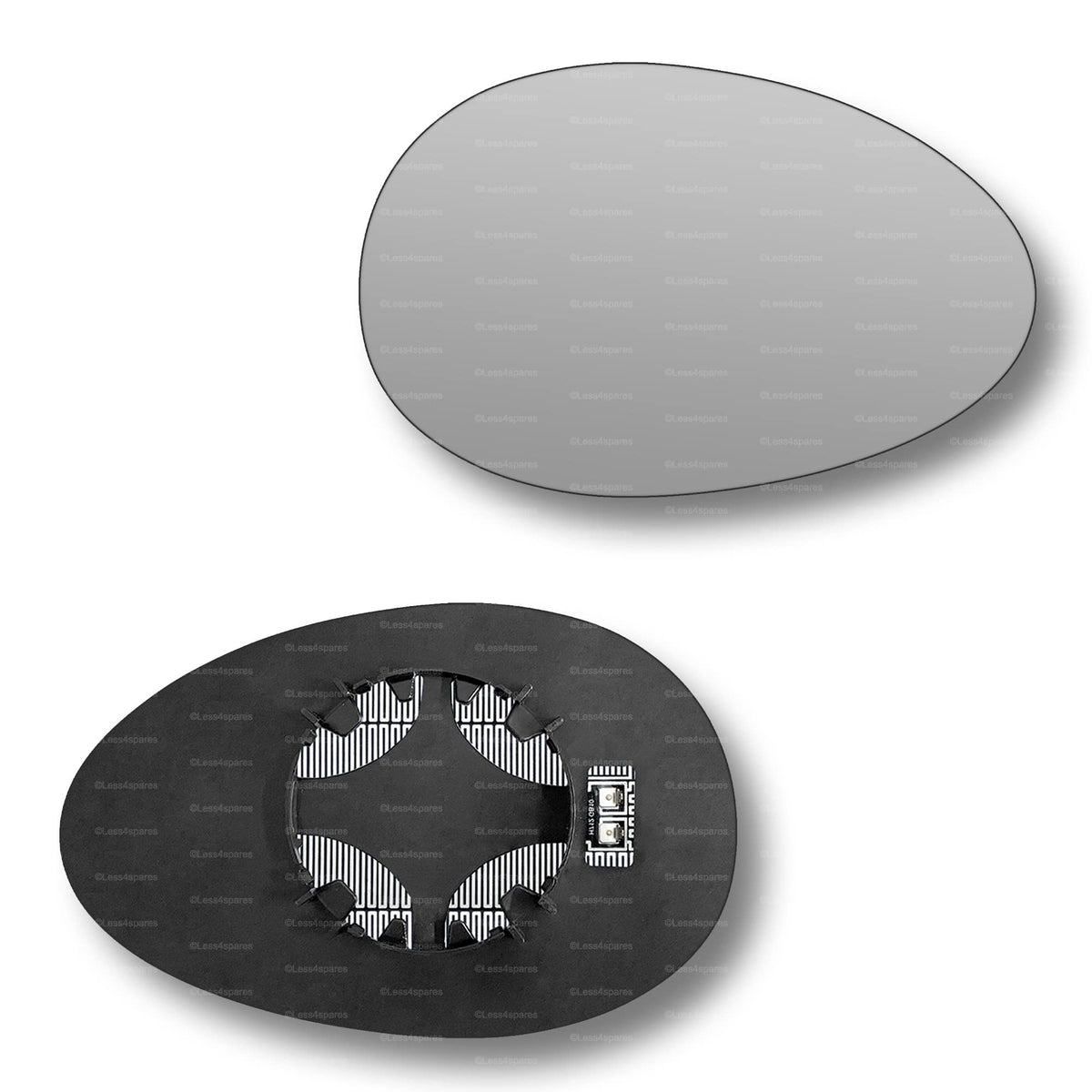 Replacement Wing Mirror Glass Left for Mini Convertible 2004-2007 Clip-On Passenger Near Side N/S Convex