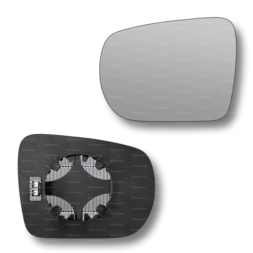 Replacement Wing Mirror Glass Left for Hyundai ix35 2010-2016 Clip-On Passenger Near Side N/S Heated Convex