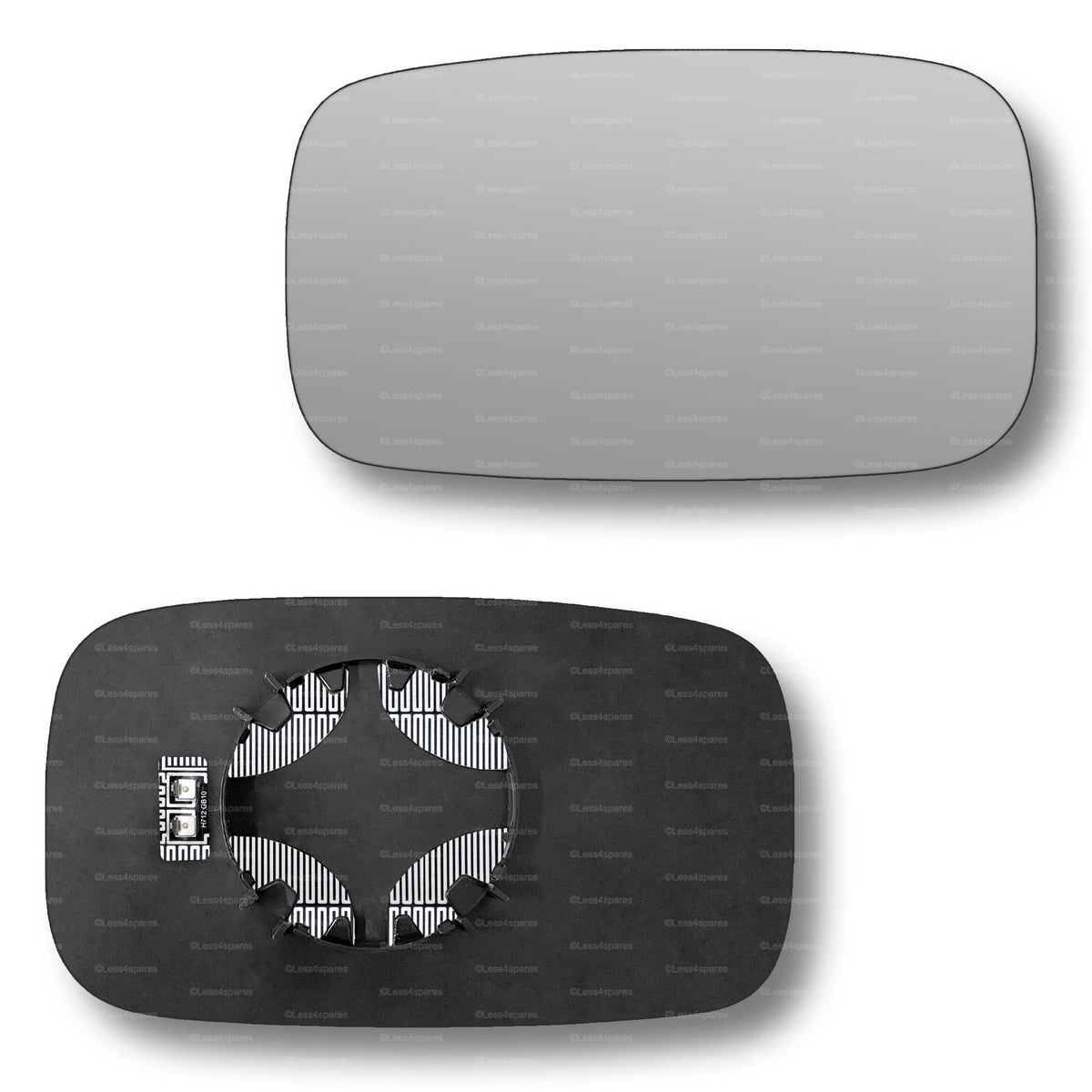 Replacement Wing Mirror Glass Left for MG TF 2002-2005 Clip-On Passenger Near Side N/S Heated Convex