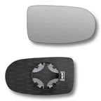 Replacement Wing Mirror Glass Right for Alfa Romeo GTV, Spider 1995-2005 Clip-On Driver Off side Heated Convex