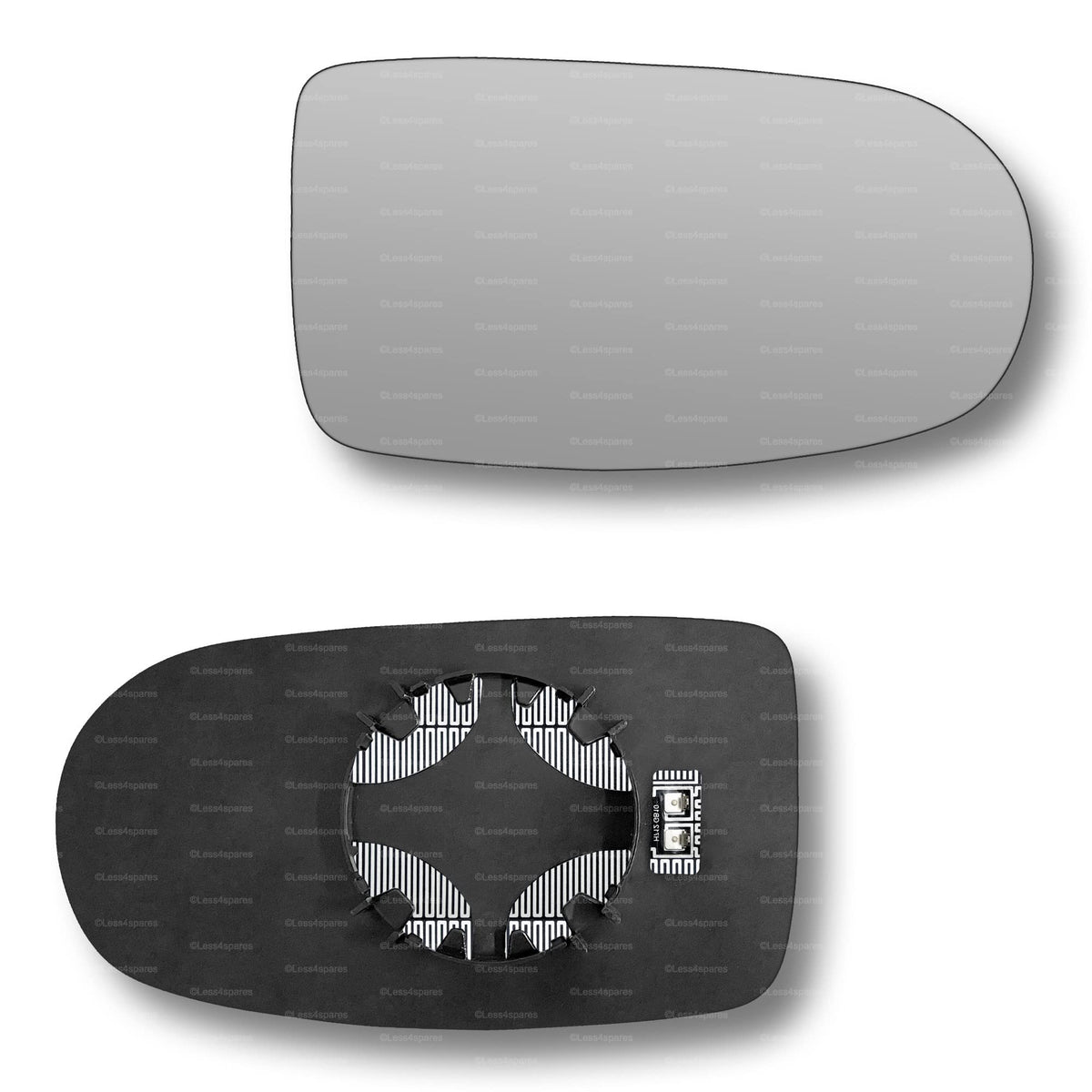Replacement Wing Mirror Glass Right for Alfa Romeo GTV, Spider 1995-2005 Clip-On Driver Off side Heated Convex