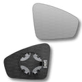Replacement Wing Mirror Glass Right for VW Touareg 2018-2022 Clip-On Driver Off side Heated Convex