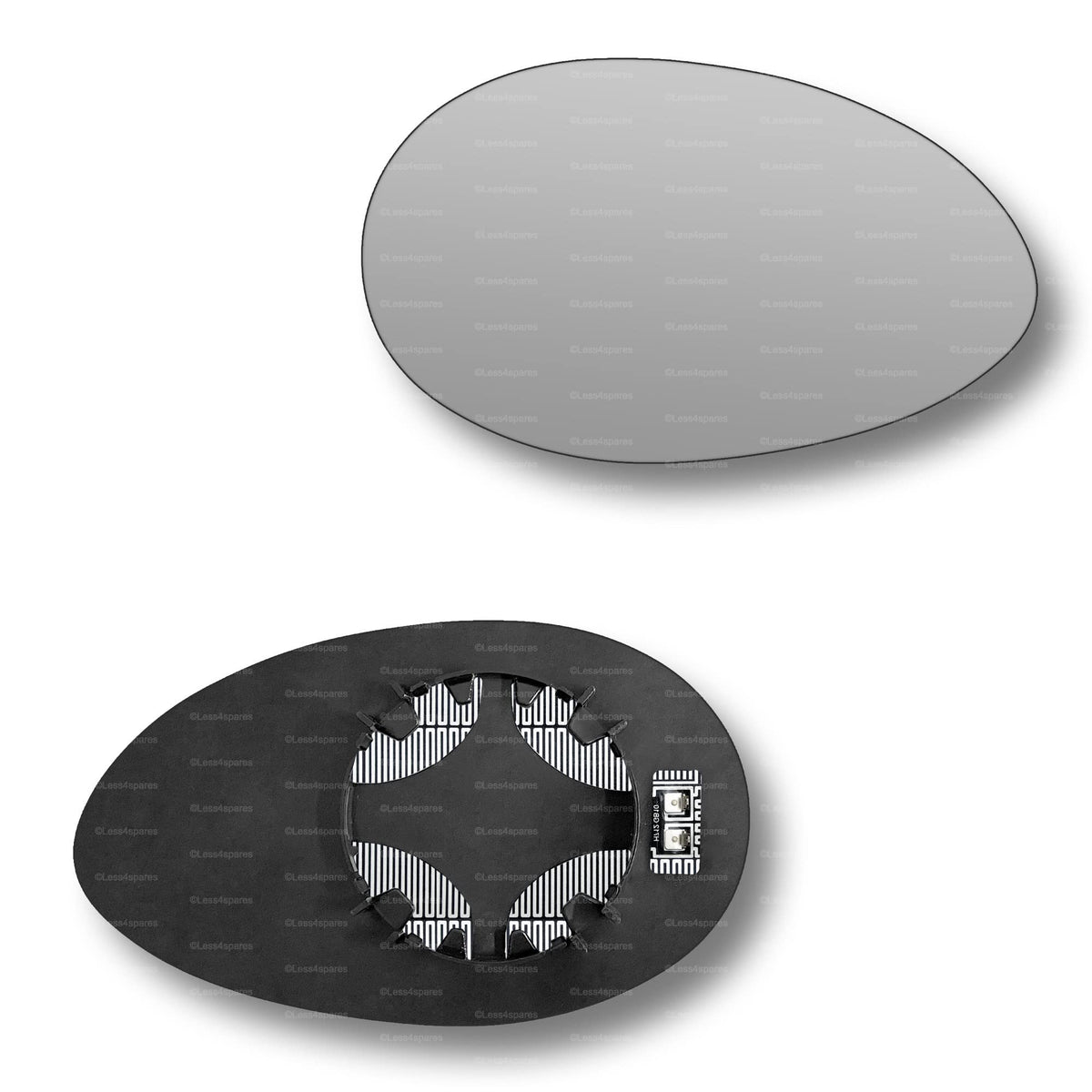 Replacement Wing Mirror Glass Right for Alfa Romeo 156 1997-2005 Clip-On Driver Off side Heated Convex